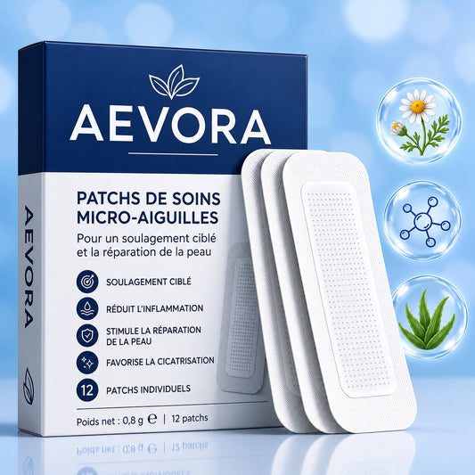 Patch veineux Aevora micro-aiguilles pour varices et jambes lourdes