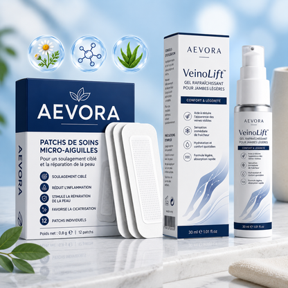 Système AEVORA VeinoLift ( 1 patchs+ 1 gel)